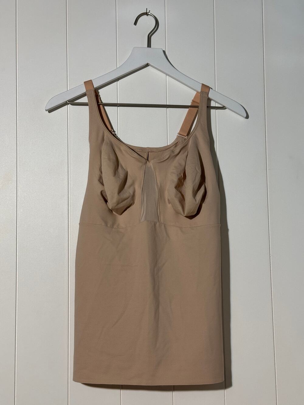 Ruby Ribbon Sleek Shape Tank 1988 Size 46 3XL Nude Fawn Shapewear Cami
